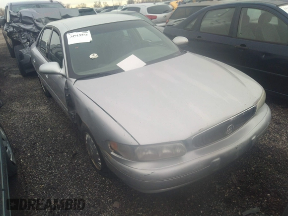2002 Buick Century Custom with VIN 2G4WS52J621265581, listed as a IAAI auction lot 34915255 with 1 mi miles. Bid and sale history available at carsss.com. Image 1.