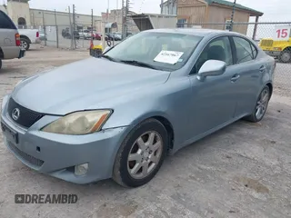 2007 Lexus IS with VIN JTHBK262175046682, listed as a IAAI auction lot 42167067 with 253,224 mi miles. Bid and sale history available at carsss.com. Image 2.