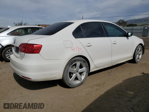 2011 Volkswagen Jetta Sedan S with VIN 3VW2K7AJ8BM334700, listed as a Copart auction lot 46683225 with 195,121 mi miles and Salvage Title. Bid and sale history available at carsss.com. Image 3.