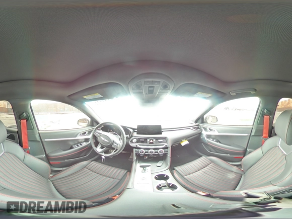 2023 Genesis G70 3.3T with VIN KMTG54TE4PU135081, listed as a Copart auction lot 55341144 with 3,637 mi miles and Salvage Title. Bid and sale history available at carsss.com. Image 12.
