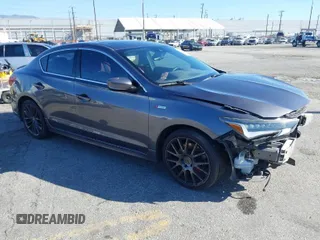 2019 Acura ILX w/Premium/A-Spec Pkg with VIN 19UDE2F82KA006344, listed as a IAAI auction lot 41496063 with 87,498 mi miles. Bid and sale history available at carsss.com. Image 1.