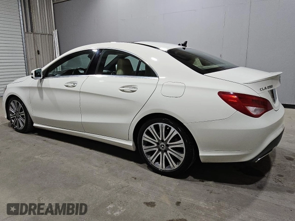 2018 Mercedes-Benz CLA with VIN WDDSJ4EB8JN550130, listed as a Copart auction lot 49592815 with 92,547 mi miles and Clean Title. Bid and sale history available at carsss.com. Image 2.