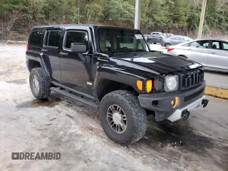 2009 Hummer H3 SUV with VIN 5GTEN13E698131090, listed as a Copart auction lot 73121634 with 199,610 mi miles and Salvage Title. Bid and sale history available at carsss.com. Image 4.