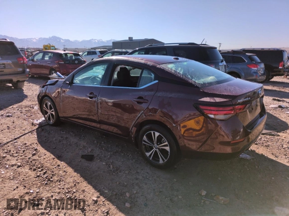 2023 Nissan Sentra SV with VIN 3N1AB8CV1PY228080, listed as a Copart auction lot 50609275 with 17,505 mi miles and Salvage Title. Bid and sale history available at DreamBid. Image 2.