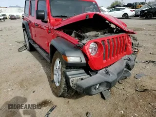 2020 Jeep Wrangler Unlimited Sport S with VIN 1C4HJXDN2LW279810, listed as a Copart auction lot 78827454 with 106,667 mi miles and Salvage title. Bid and sale history available at DreamBid. Image 11.