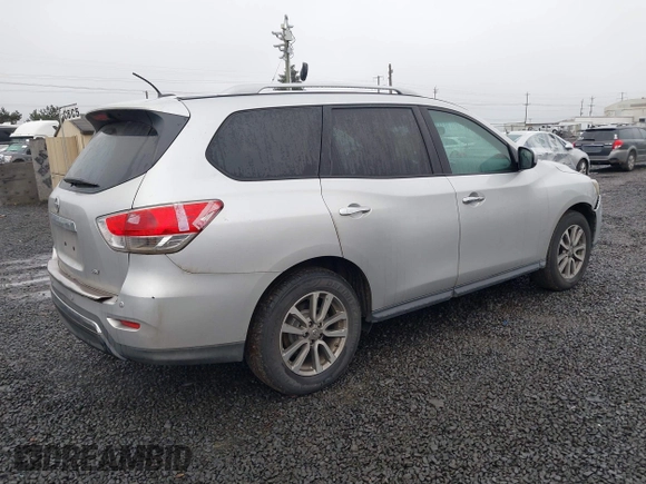 2015 Nissan Pathfinder SV z VIN 5N1AR2MN9FC703255, wystawiony jako IAAI lot #41060972 z przebiegiem 116 226 mil mil oraz . Historia ofert i sprzedaży dostępna na DreamBid. Obrazek 4.