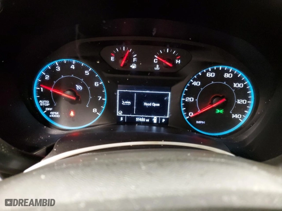 2020 Chevrolet Equinox LS with VIN 3GNAXSEV6LS502564, listed as a Copart auction lot 86289354 with 51,489 mi miles and Salvage Title. Bid and sale history available at carsss.com. Image 9.