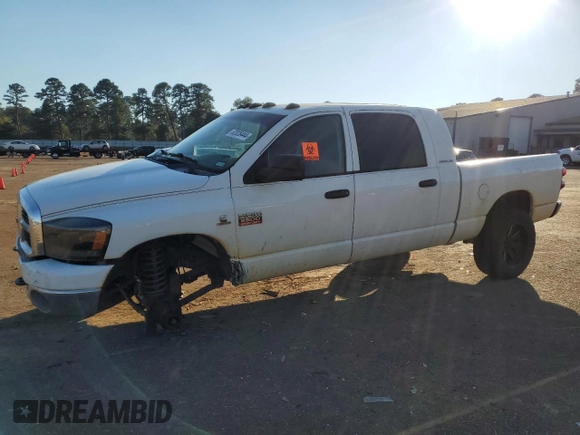 2007 Dodge 2500 Laramie with VIN 3D7KS29C37G702398, listed as a Copart auction lot 82026444 with 353,233 mi miles and Salvage Title. Bid and sale history available at DreamBid. Image 1.