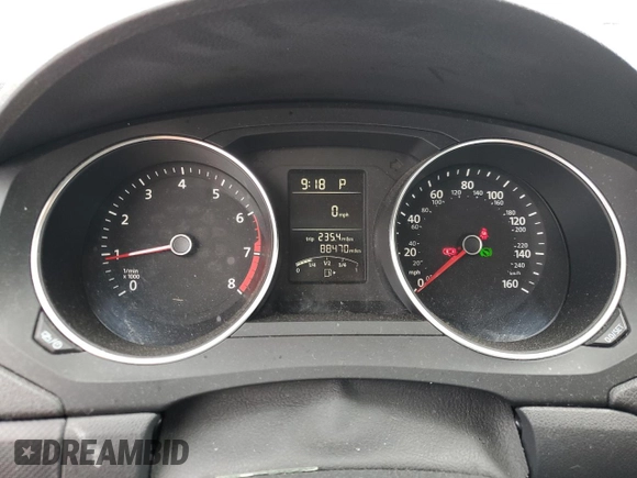 2015 Volkswagen Jetta S with VIN 3VW2K7AJ0FM400517, listed as a Copart auction lot 58368185 with 88,470 mi miles and Salvage title. Bid and sale history available at DreamBid. Image 9.