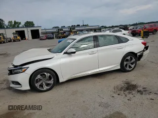 2018 Honda Accord EX-L с VIN 1HGCV1F66JA166830, выставлен на аукционе Copart как лот 55651085 с пробегом 77 362 миль миль и Списание • Salvage title. История ставок и продаж доступна на DreamBid. Изображение 1.