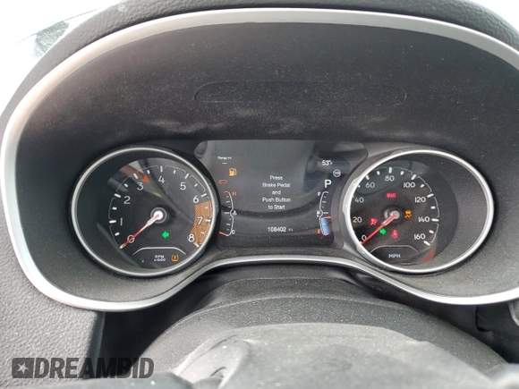 2018 Jeep Compass Latitude with VIN 3C4NJDBB1JT232944, listed as a Copart auction lot 49514104 with 108,402 mi miles and Salvage title. Bid and sale history available at DreamBid. Image 9.