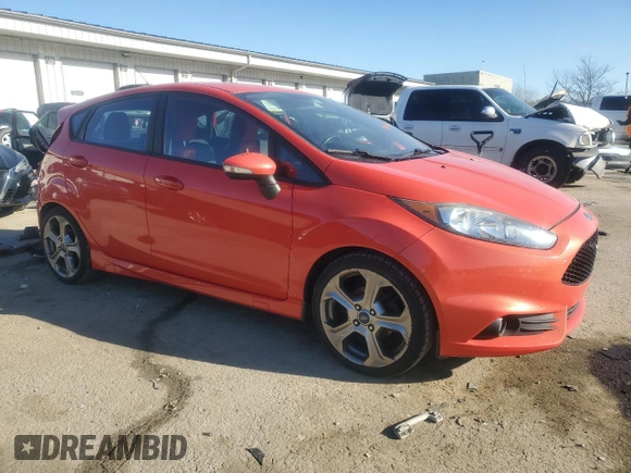 2016 Ford Fiesta ST with VIN 3FADP4GX9GM164741, listed as a Copart auction lot 46242045 with 150,808 mi miles and Salvage Title. Bid and sale history available at DreamBid. Image 4.