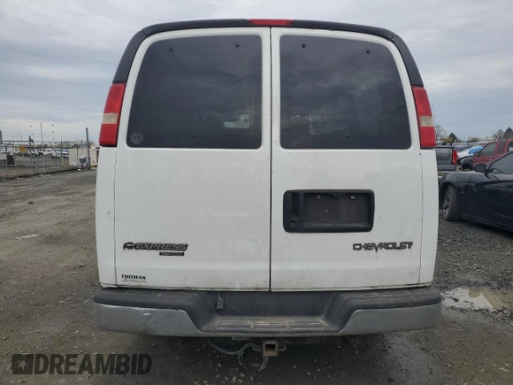 2005 Chevrolet Express Passenger with VIN 1GAHG35U851250429, listed as a Copart auction lot 45600415 with Not provided miles and Salvage title. Bid and sale history available at DreamBid. Image 6.