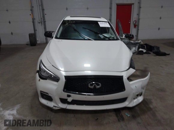2017 Infiniti Q50 2.0t with VIN JN1CV7AR3HM681900, listed as a IAAI auction lot 41694543 with 158,028 mi miles. Bid and sale history available at carsss.com. Image 12.