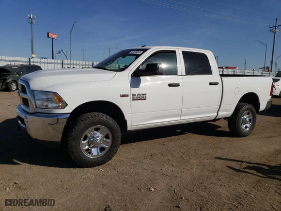 2018 Ram 2500 Tradesman with VIN 3C6UR5CJ0JG378557, listed as a Copart auction lot 47132455 with 105,773 mi miles and Salvage Title. Bid and sale history available at carsss.com. Image 1.