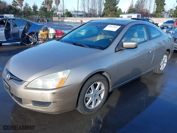 2003 Honda Accord Cpe EX with VIN 1HGCM826X3A001156, listed as a IAAI auction lot 41817864 with 210,839 mi miles. Bid and sale history available at carsss.com. Image 2.