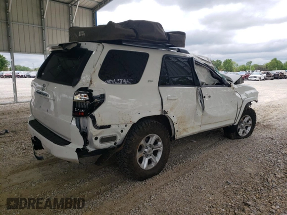 2023 Toyota 4Runner SR5 with VIN JTEMU5JR1P6101521, listed as a Copart auction lot 55879485 with 36,945 mi miles and Salvage title. Bid and sale history available at DreamBid. Image 3.