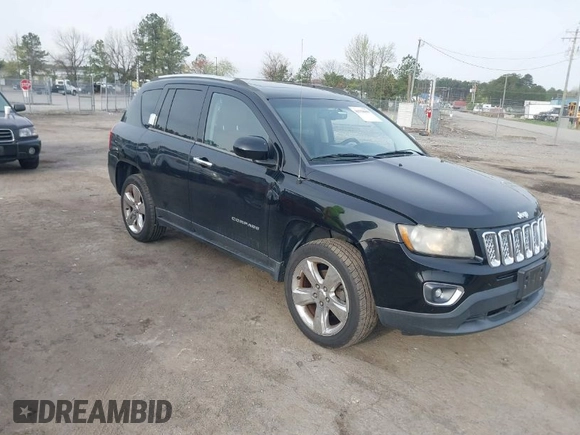 2014 Jeep Compass Limited with VIN 1C4NJDCB9ED549543, listed as a IAAI auction lot 41938699 with 195,973 mi miles. Bid and sale history available at carsss.com. Image 1.