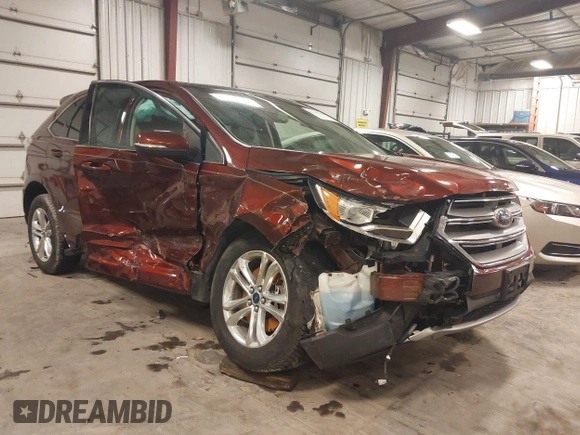 2015 Ford Edge SEL with VIN 2FMTK4J86FBC16473, listed as a IAAI auction lot 41700358 with 146,526 mi miles. Bid and sale history available at carsss.com. Image 1.