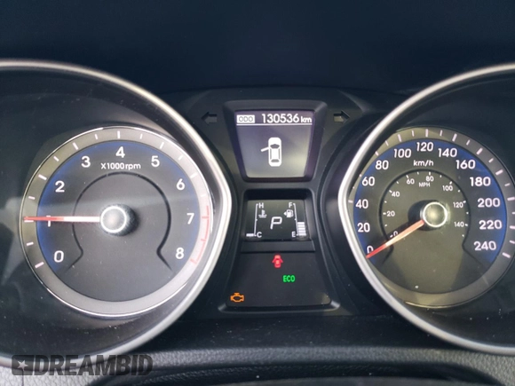 2016 Hyundai Elantra GT with VIN KMHD35LH0GU271128, listed as a Copart auction lot 76680454 with 130,536 mi miles and Salvage Title. Bid and sale history available at carsss.com. Image 9.