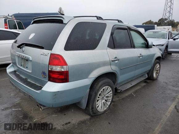 2002 Acura MDX Touring Pkg with VIN 2HNYD18692H526612, listed as a Copart auction lot 43260345 with 0 mi miles and Salvage Title. Bid and sale history available at carsss.com. Image 3.