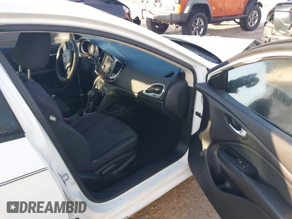 2015 Dodge Dart SXT with VIN 1C3CDFBB3FD172631, listed as a IAAI auction lot 41465717 with 1 mi miles. Bid and sale history available at carsss.com. Image 5.