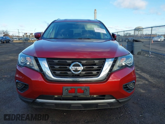 2017 Nissan Pathfinder SL with VIN 5N1DR2MM1HC695630, listed as a IAAI auction lot 41853343 with 91,791 mi miles. Bid and sale history available at carsss.com. Image 12.