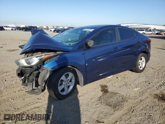 2015 Hyundai Elantra SE z VIN 5NPDH4AE3FH583168, wystawiony jako Copart lot #57910345 z przebiegiem 110 291 mil mil oraz Szkody całkowita. Historia ofert i sprzedaży dostępna na DreamBid. Obrazek 1.