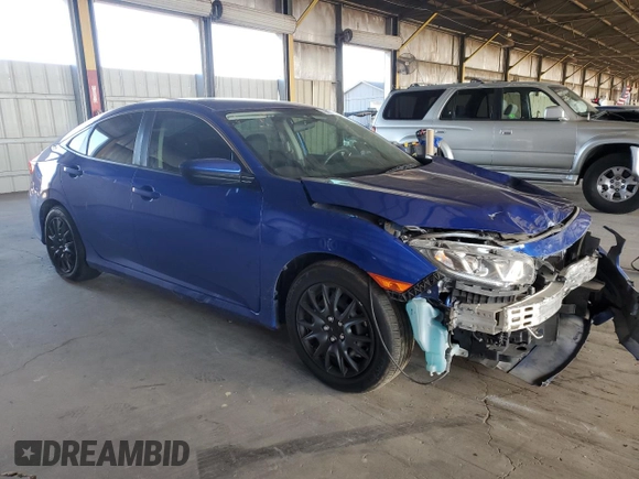 2017 Honda Civic LX z VIN 19XFC2F55HE044966, wystawiony jako Copart lot #56800115 z przebiegiem 67 561 mil mil oraz Szkoda całkowita • Salvage title. Historia ofert i sprzedaży dostępna na DreamBid. Obrazek 4.