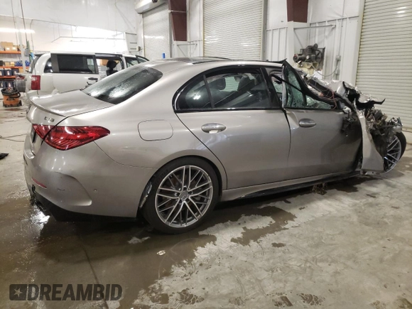 2024 Mercedes-Benz C 43 AMG with VIN W1KAF8HB8RR229631, listed as a Copart auction lot 81624764 with Not provided miles and Salvage title. Bid and sale history available at DreamBid. Image 3.