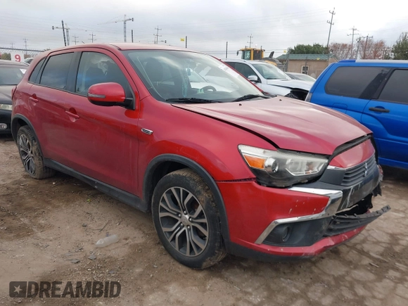 2016 Mitsubishi Outlander Sport 2.0 ES with VIN JA4AP3AU2GZ063989, listed as a IAAI auction lot 41084564 with 96,267 mi miles. Bid and sale history available at carsss.com. Image 1.