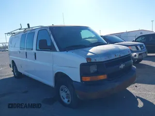 2006 Chevrolet Express Cargo Van with VIN 1GCGG29V361173180, listed as a IAAI auction lot 41792415 with 237,079 mi miles. Bid and sale history available at carsss.com. Image 1.