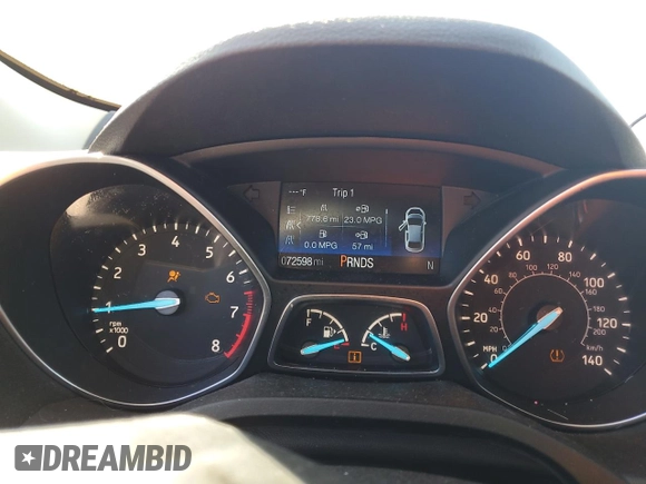 2019 Ford Escape Titanium with VIN 1FMCU0J94KUB81464, listed as a Copart auction lot 50370615 with 72,598 mi miles and Salvage title. Bid and sale history available at DreamBid. Image 9.