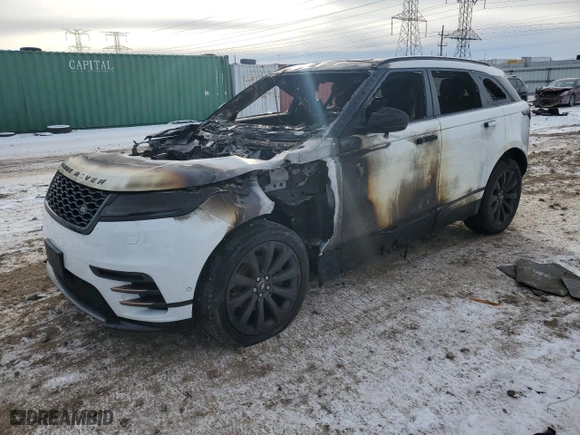 2018 Land Rover Range Rover Velar R-Dynamic SE with VIN SALYL2RN9JA755091, listed as a Copart auction lot 42573895 with 0 mi miles and Salvage Title. Bid and sale history available at carsss.com. Image 1.