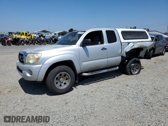 2005 Toyota Tacoma PreRunner with VIN 5TETU62N05Z047131, listed as a Copart auction lot 61256985 with 165,573 mi miles and Salvage title. Bid and sale history available at DreamBid. Image 1.