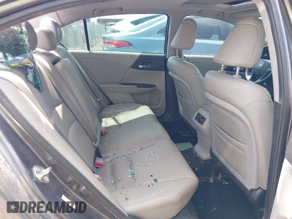 2014 Honda Accord EX-L with VIN 1HGCR2F81EA212596, listed as a IAAI auction lot 41959668 with 143,839 mi miles and . Bid and sale history available at carsss.com. Image 8.