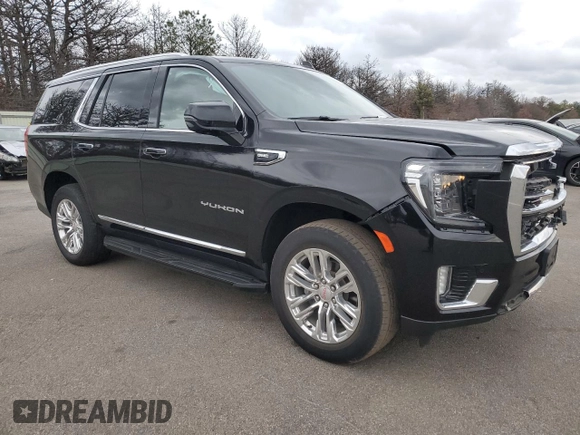 2022 GMC Yukon SLT with VIN 1GKS2BKD0NR290942, listed as a Copart auction lot 82338794 with 26,392 mi miles and Salvage Title. Bid and sale history available at carsss.com. Image 4.
