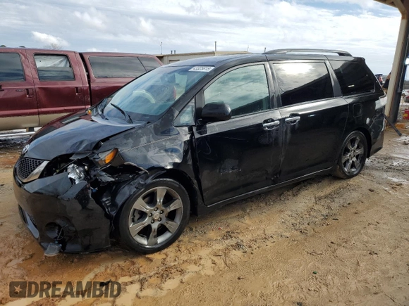 2014 Toyota Sienna SE with VIN 5TDXK3DC8ES512706, listed as a Copart auction lot 43325815 with 190,498 mi miles and Salvage Title. Bid and sale history available at DreamBid. Image 1.