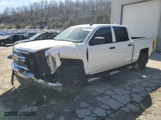 2014 Chevrolet Silverado 1500 LT with VIN 3GCUKREC2EG455809, listed as a Copart auction lot 44388195 with 0 mi miles and Salvage Title. Bid and sale history available at carsss.com. Image 1.