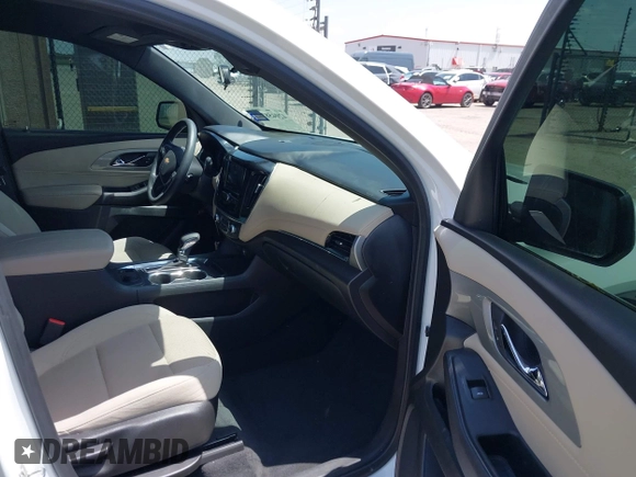 2022 Chevrolet Traverse LS with VIN 1GNERFKW2NJ132976, listed as a IAAI auction lot 42045876 with 55,601 mi miles and . Bid and sale history available at DreamBid. Image 5.