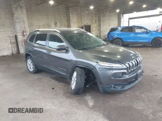 2014 Jeep Cherokee Latitude with VIN 1C4PJLCB1EW155591, listed as a IAAI auction lot 41908210 with 155,934 mi miles. Bid and sale history available at carsss.com. Image 1.