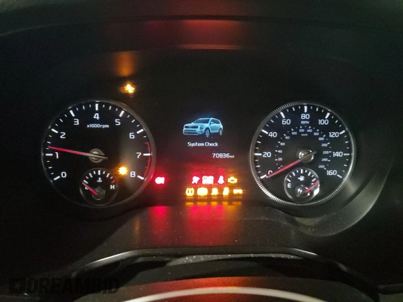 2021 Kia Telluride EX with VIN 5XYP3DHC9MG155318, listed as a Copart auction lot 55948985 with 70,836 mi miles and Salvage title. Bid and sale history available at DreamBid. Image 9.