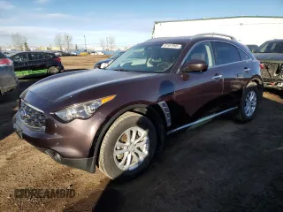 2010 Infiniti FX35 with VIN JN8AS1MW5AM850255, listed as a Copart auction lot 52167995 with 171,092 mi miles and Salvage Title. Bid and sale history available at carsss.com. Image 1.