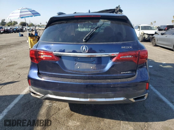 2018 Acura MDX w/Advance/Entertainment Pkg with VIN 5J8YD4H97JL000662, listed as a Copart auction lot 89219945 with 0 mi miles and Salvage Title. Bid and sale history available at carsss.com. Image 6.
