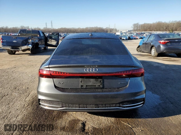 2020 Audi A7 Premium Plus with VIN WAUU2AF25LN026608, listed as a Copart auction lot 45957945 with 50,507 mi miles and Salvage Title. Bid and sale history available at carsss.com. Image 6.