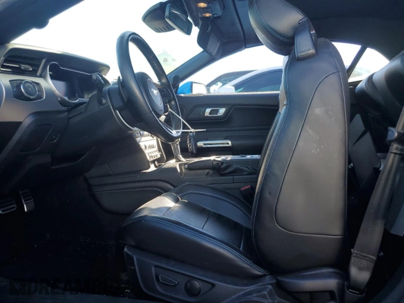 2023 Ford Mustang GT Premium with VIN 1FATP8FF3P5102205, listed as a Copart auction lot 76253414 with 15,474 mi miles and Salvage title. Bid and sale history available at DreamBid. Image 7.
