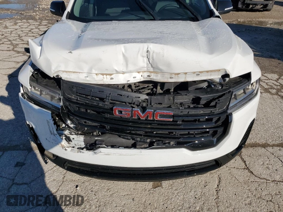 2023 GMC Acadia SLT with VIN 1GKKNMLS4PZ262595, listed as a Copart auction lot 80511654 with 5,132 mi miles and Salvage Title. Bid and sale history available at DreamBid. Image 12.