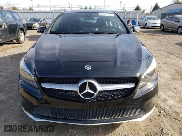 2018 Mercedes-Benz CLA with VIN WDDSJ4GB6JN529693, listed as a Copart auction lot 43001223 with 85,582 mi miles. Bid and sale history available at carsss.com. Image 5.