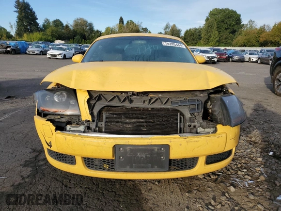 2004 Audi TT with VIN TRUSC28N441014615, listed as a Copart auction lot 74285454 with 123,068 mi miles and Salvage Title. Bid and sale history available at carsss.com. Image 5.