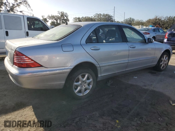 2003 Mercedes-Benz S-Class 4.3L with VIN WDBNG83J03A383925, listed as a Copart auction lot 78554844 with 0 mi miles and Salvage Title. Bid and sale history available at carsss.com. Image 3.